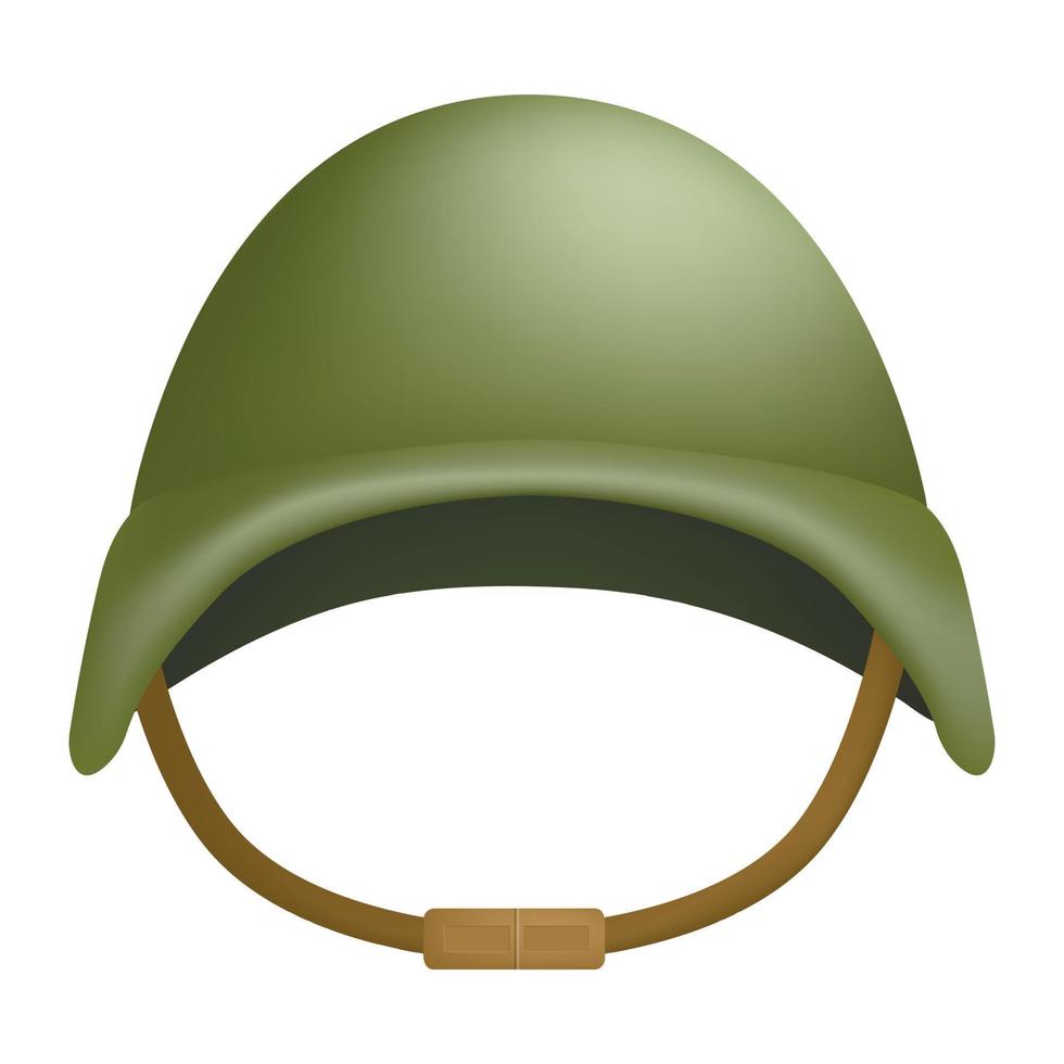 gevecht helm model, realistisch stijl vector