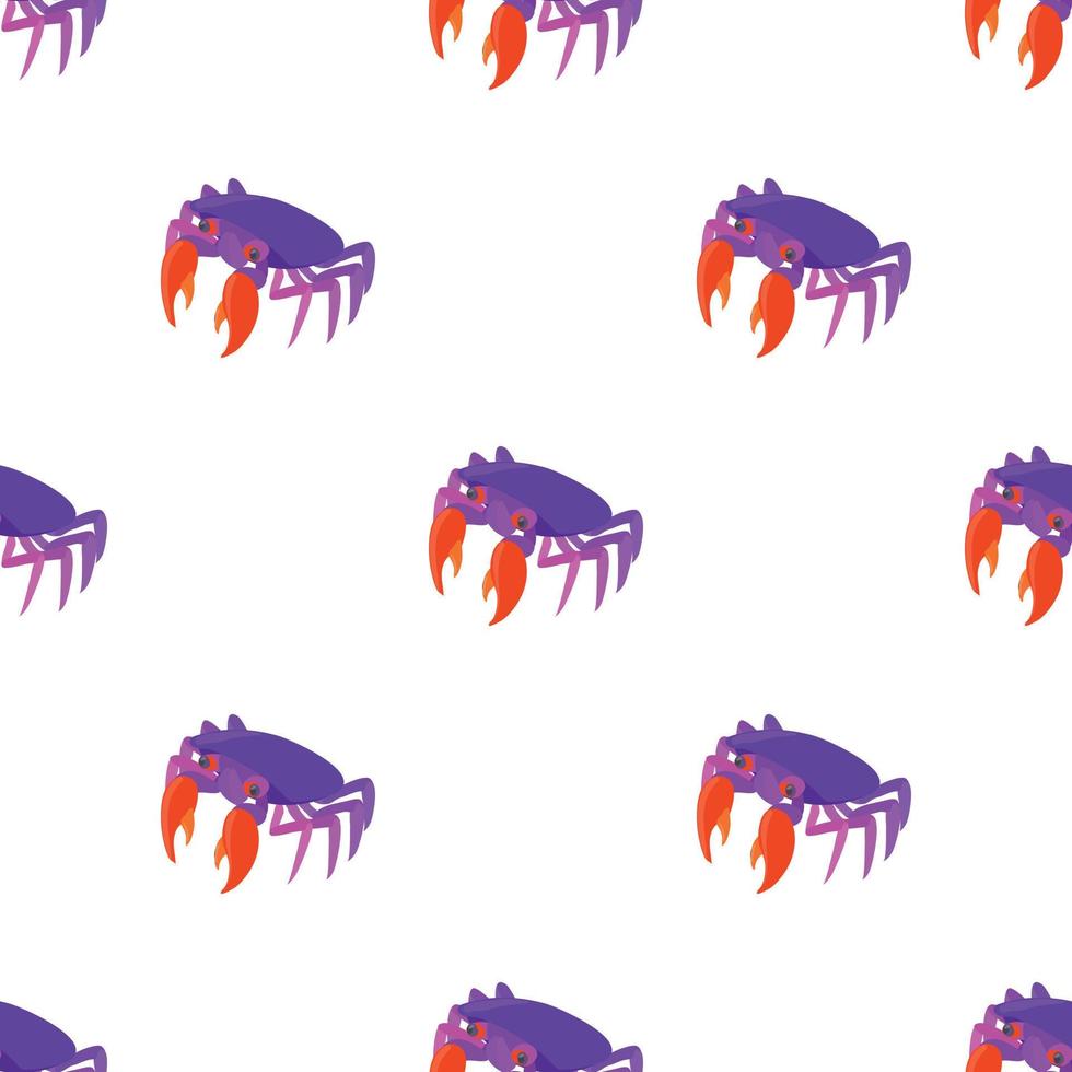 Purper krab patroon naadloos vector