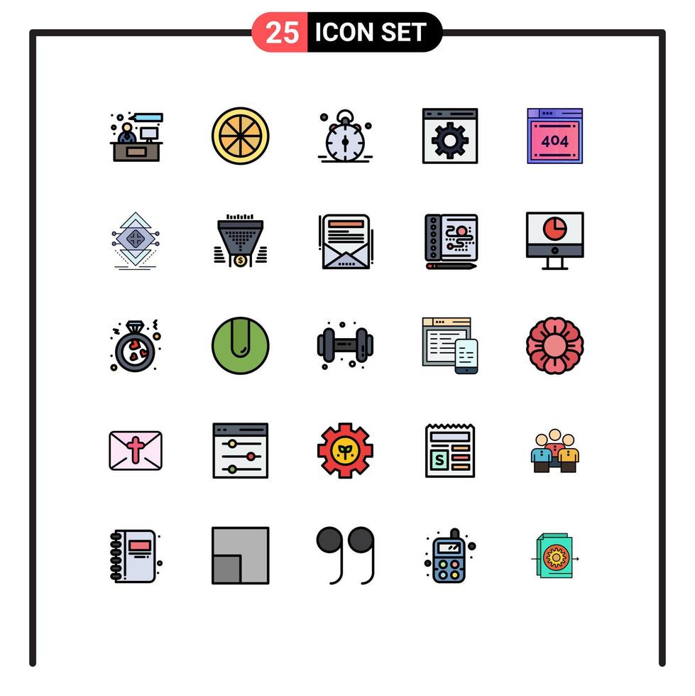voorraad vector icoon pak van 25 lijn tekens en symbolen voor het dossier ontwikkeling alarm ontwikkelen alarm bewerkbare vector ontwerp elementen