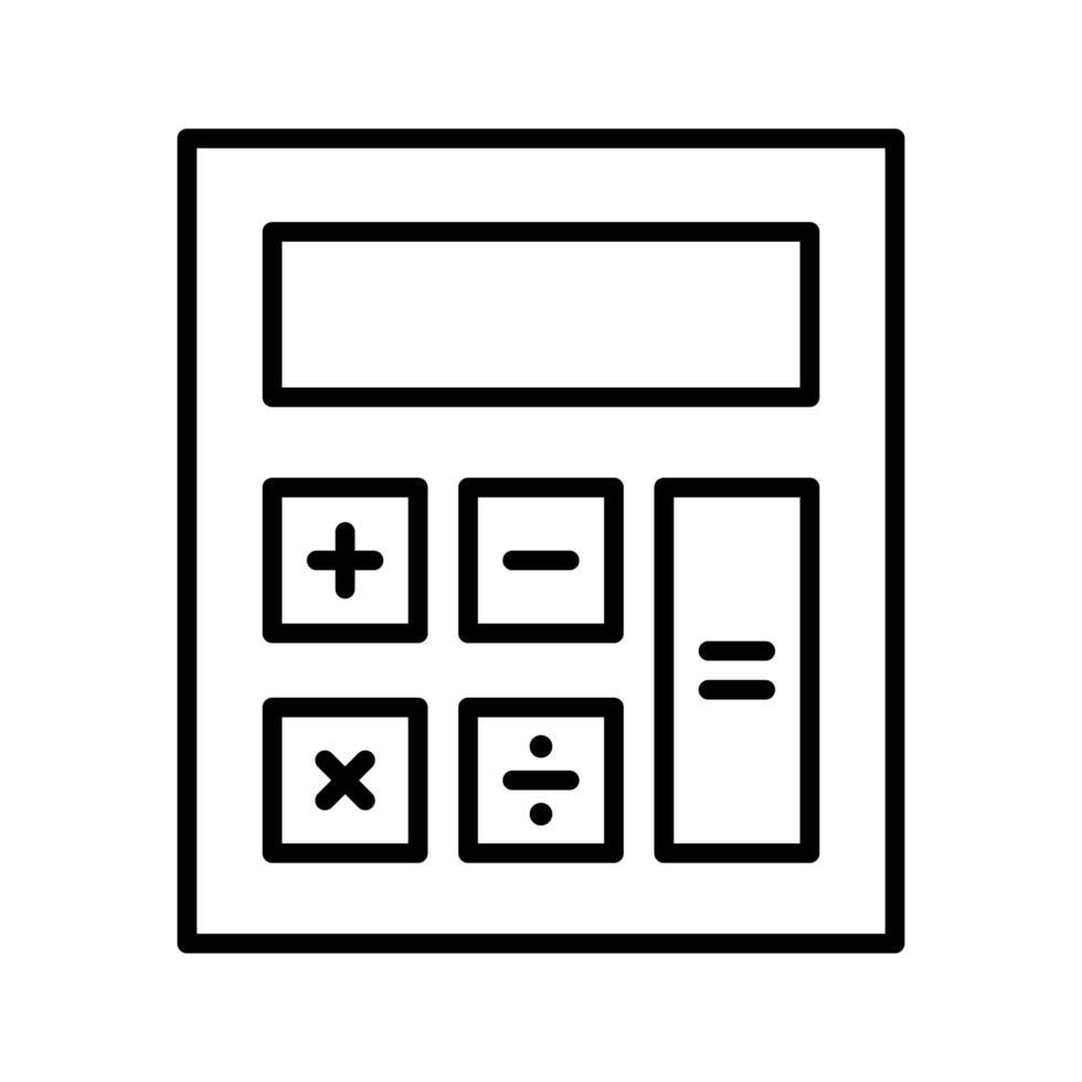 rekenmachine vector pictogram