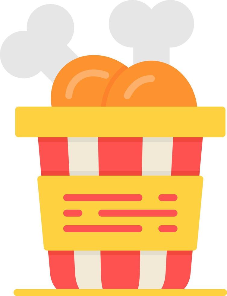 gebakken kip creatief icoon ontwerp vector