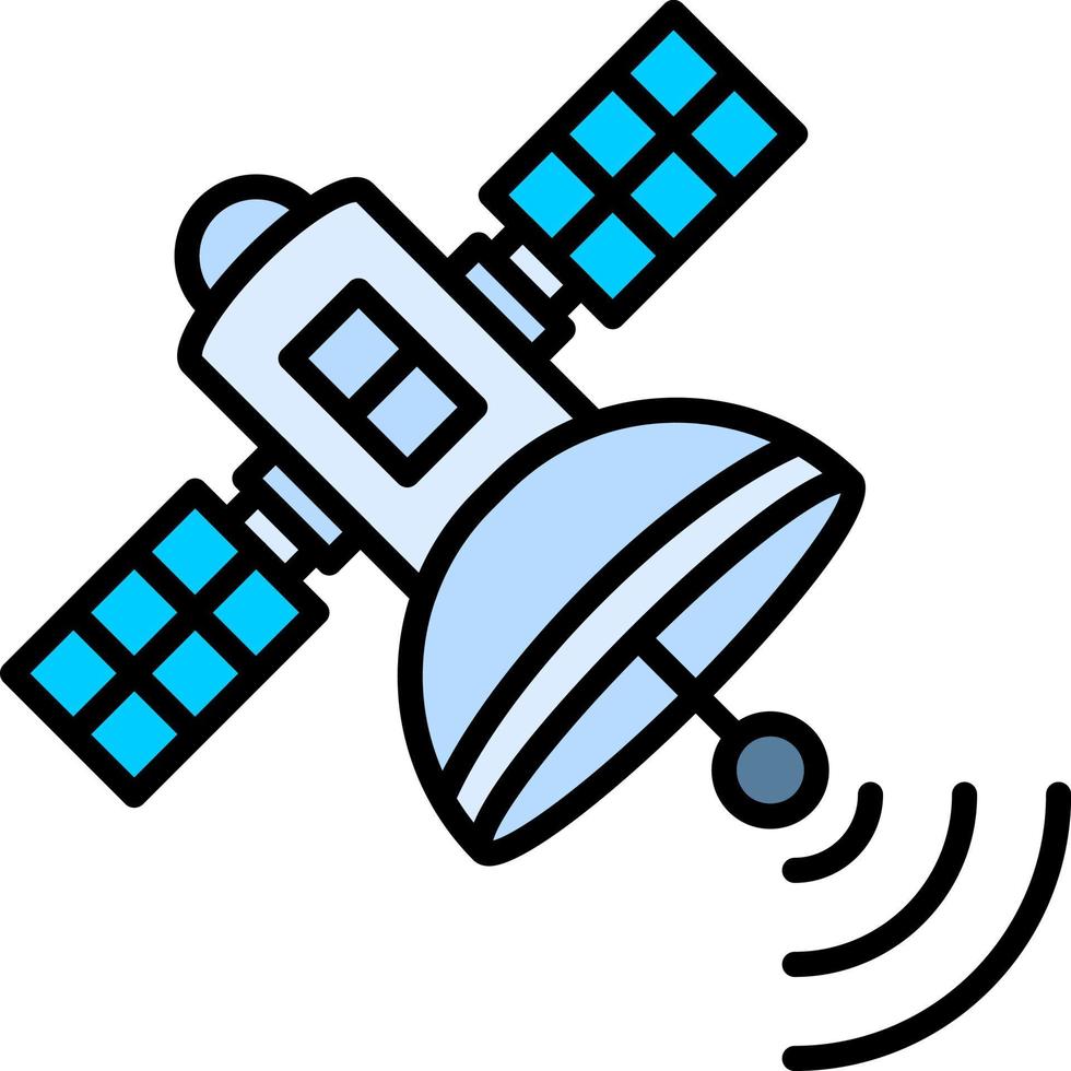 satelliet creatief icoon ontwerp vector