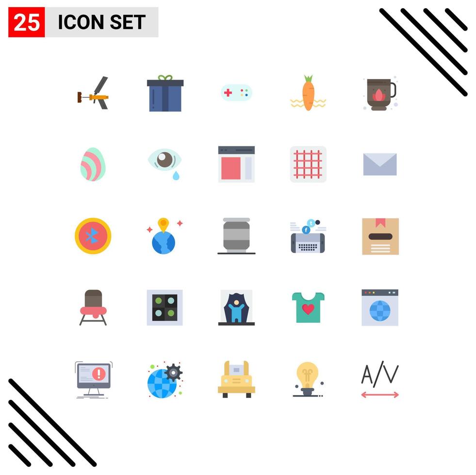 voorraad vector icoon pak van 25 lijn tekens en symbolen voor voedsel plus geschenk verband steun bewerkbare vector ontwerp elementen