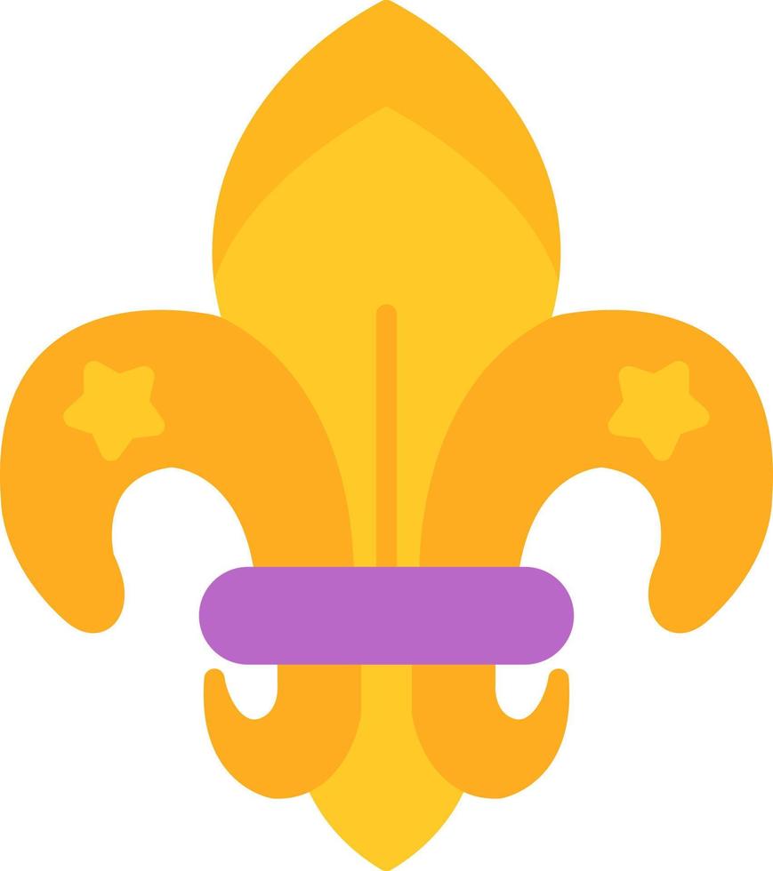 fleur de lis creatief icoon ontwerp vector