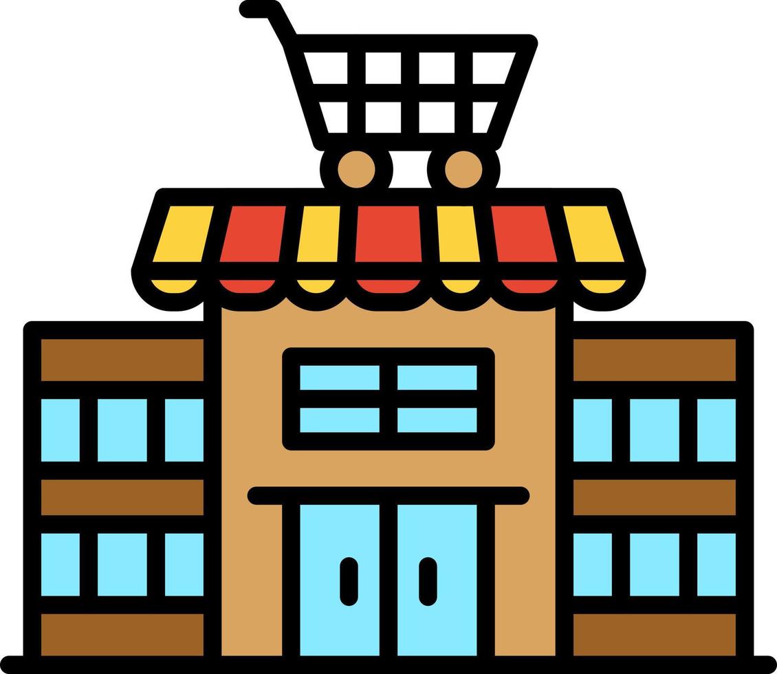 supermarkt creatief icoon ontwerp vector