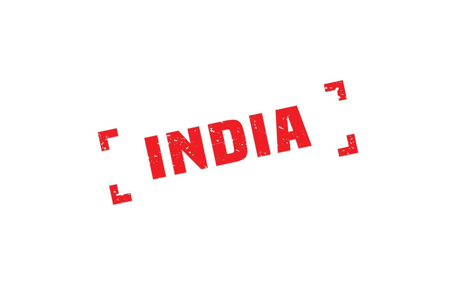 Indië postzegel rubber met grunge stijl Aan wit achtergrond vector