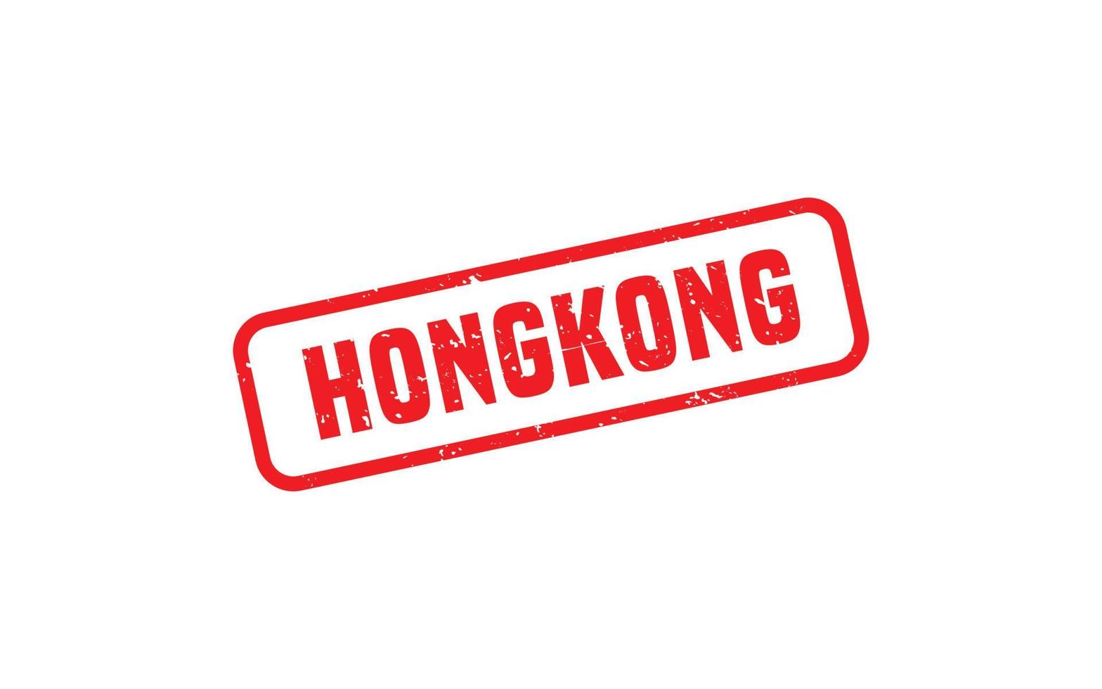 Hongkong postzegel rubber met grunge stijl Aan wit achtergrond vector