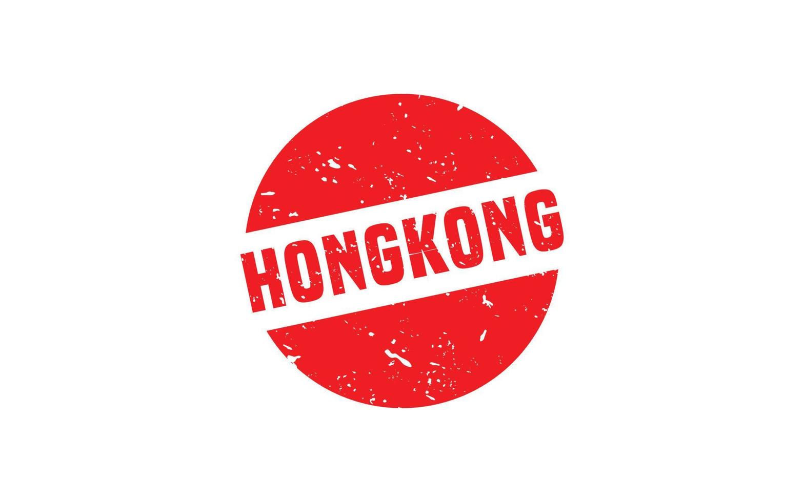 Hongkong postzegel rubber met grunge stijl Aan wit achtergrond vector