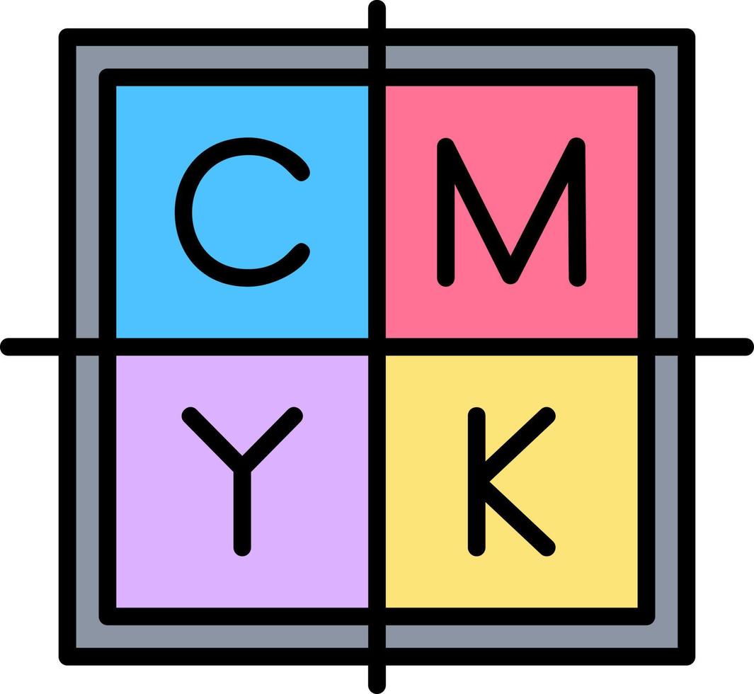 cmyk creatief icoon ontwerp vector