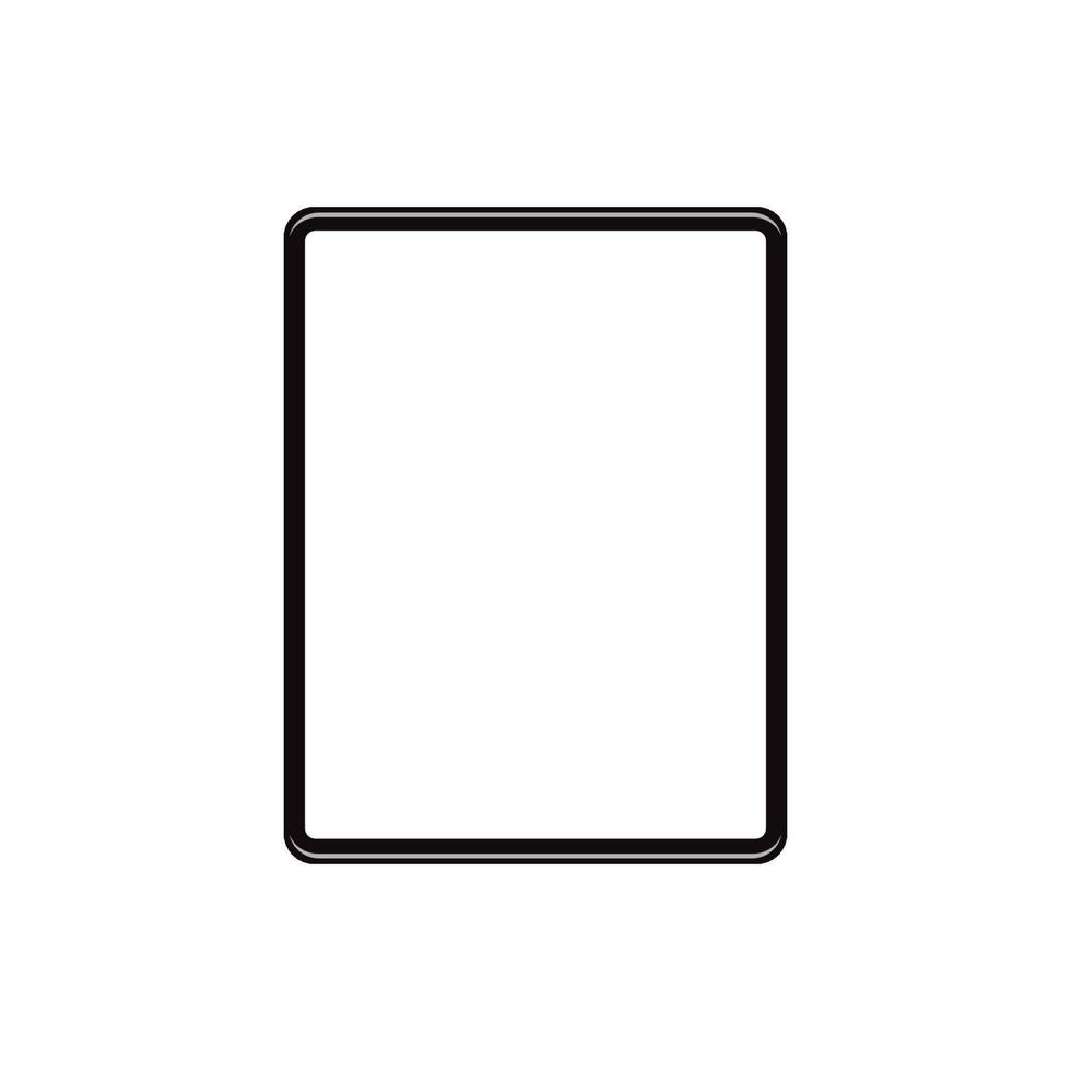 blanco tablet, geïsoleerd Aan wit achtergrond vector
