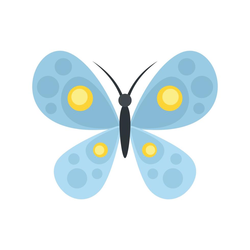 bloemen fabriek vlinder icoon vlak geïsoleerd vector