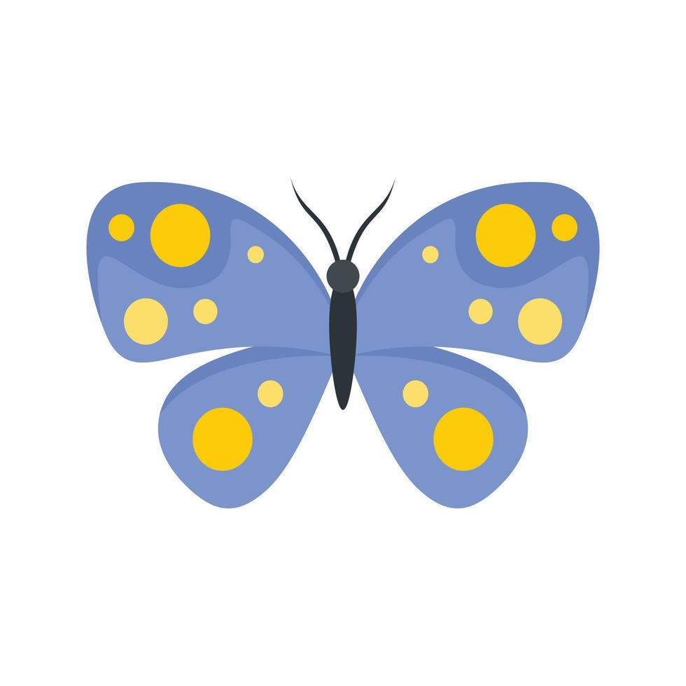 vleugel vlinder icoon vlak geïsoleerd vector