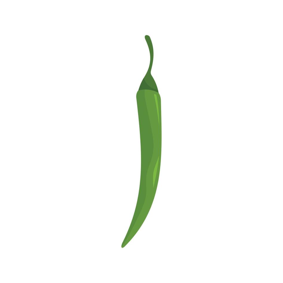 keuken Chili peper icoon vlak geïsoleerd vector