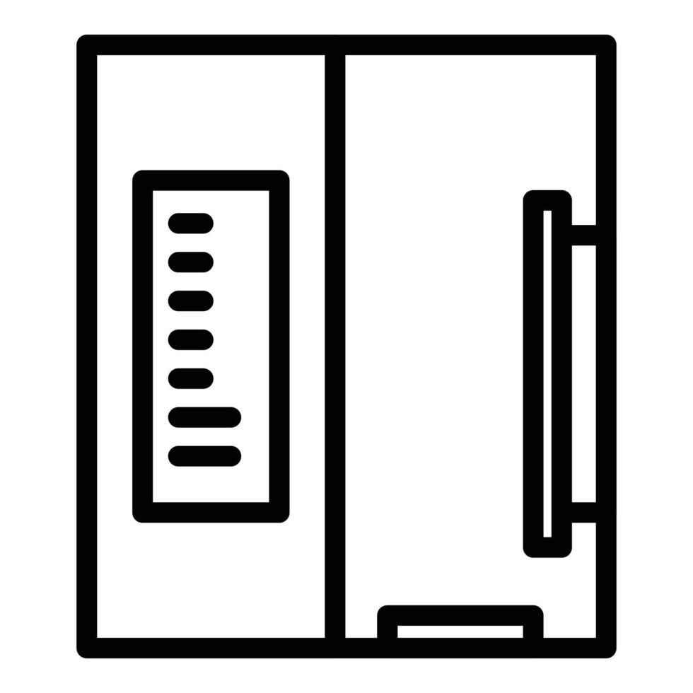 x-ray uitrusting icoon schets vector. geduldig kanker vector