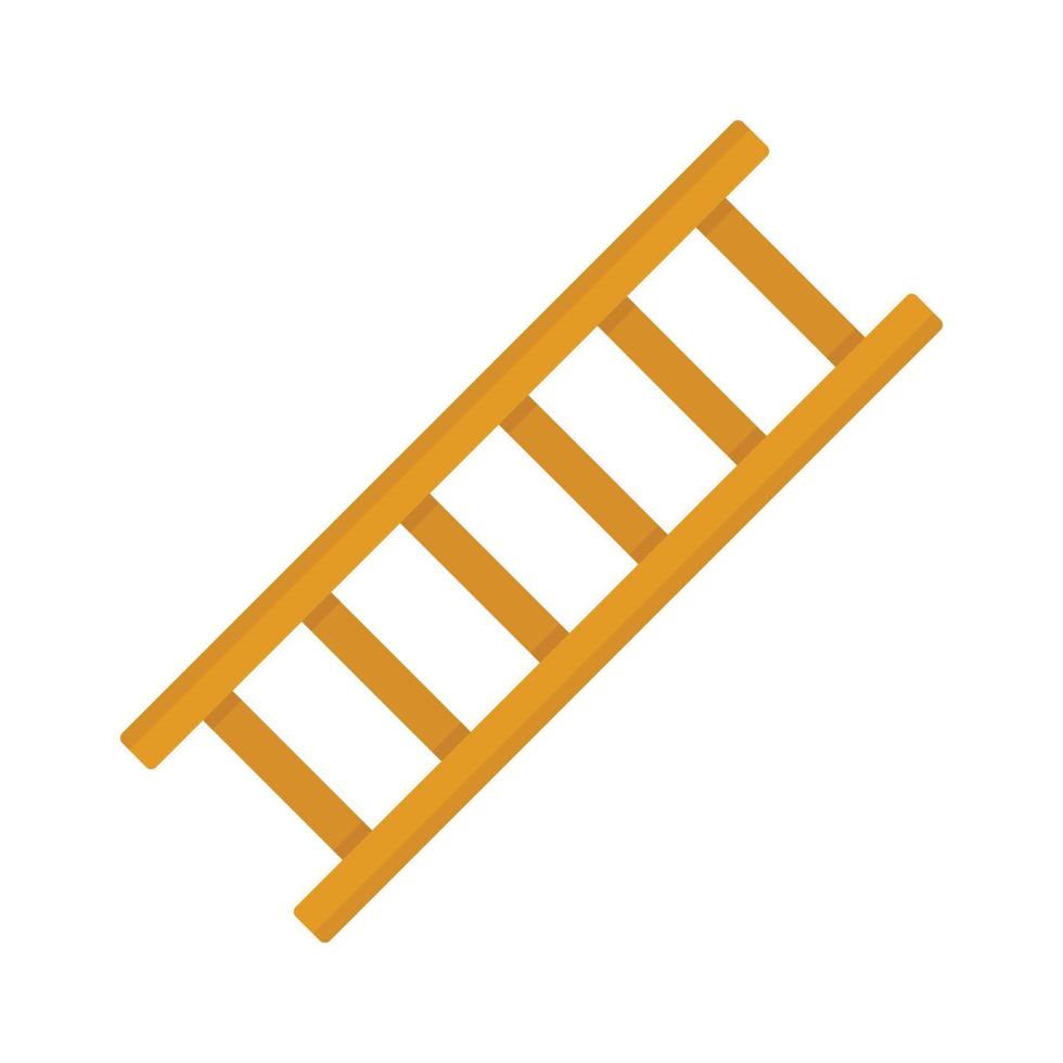 reparatie ladder icoon vlak geïsoleerd vector