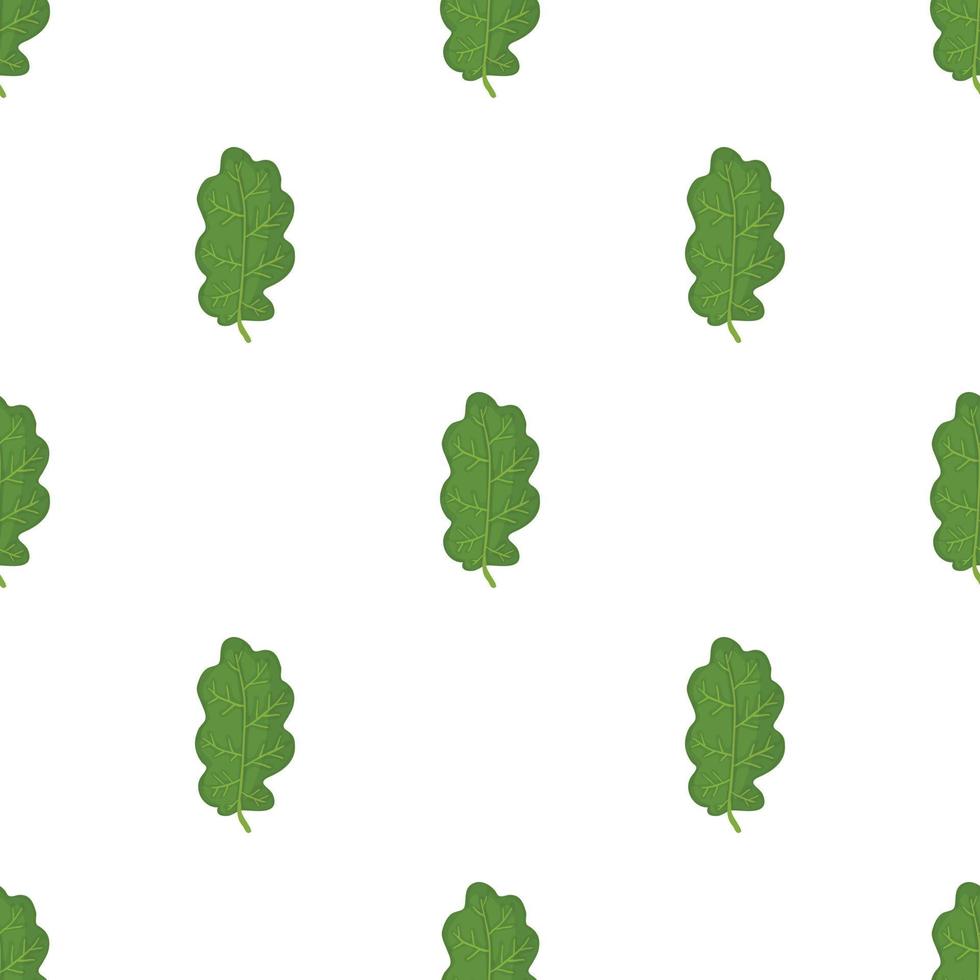 groen eik blad patroon naadloos vector