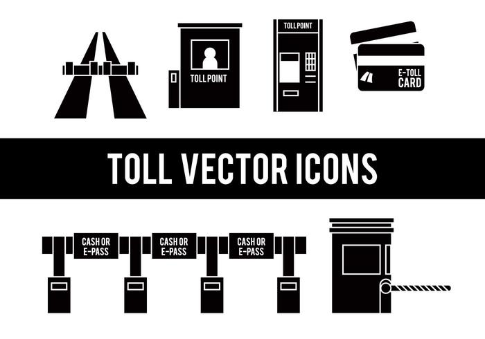 Toll vector iconen