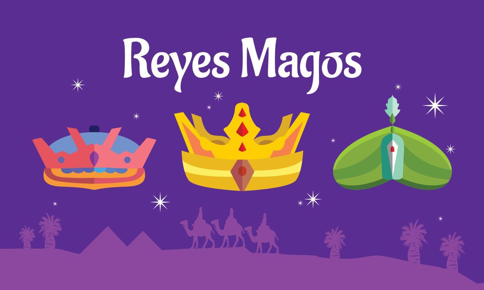 reyes magos kroon verzameling vector ontwerp. helder kleur