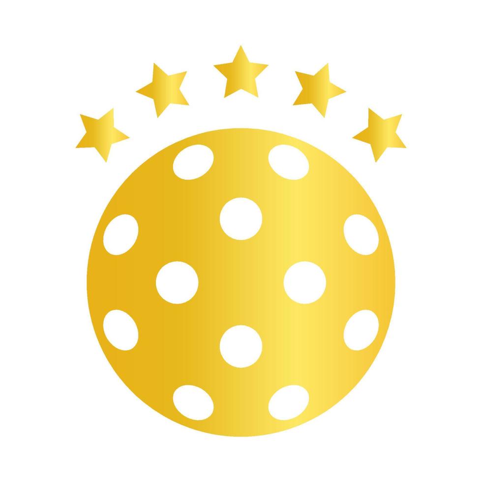 goud augurk bal geïsoleerd vector illustratie Aan wit achtergrond