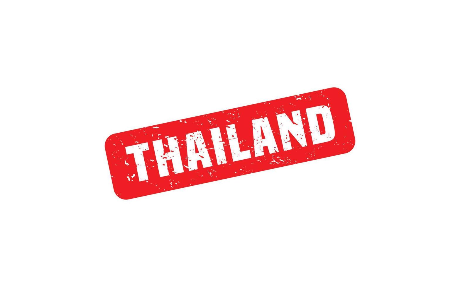 Thailand rubber postzegel met grunge stijl Aan wit achtergrond vector