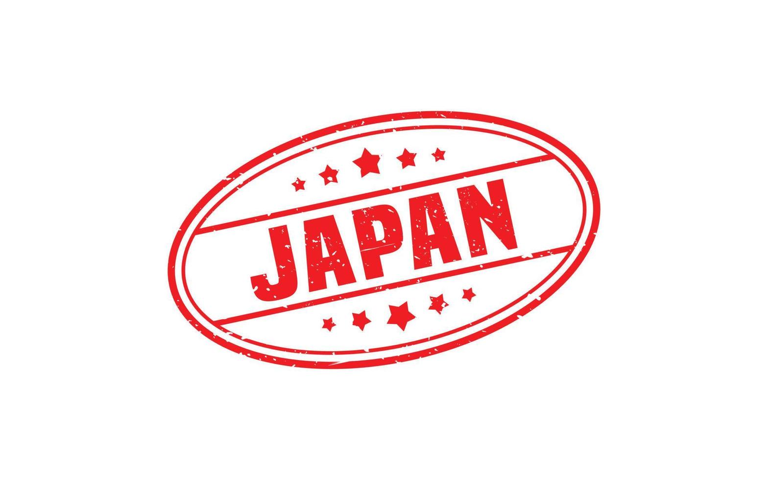 Japan postzegel rubber met grunge stijl Aan wit achtergrond vector