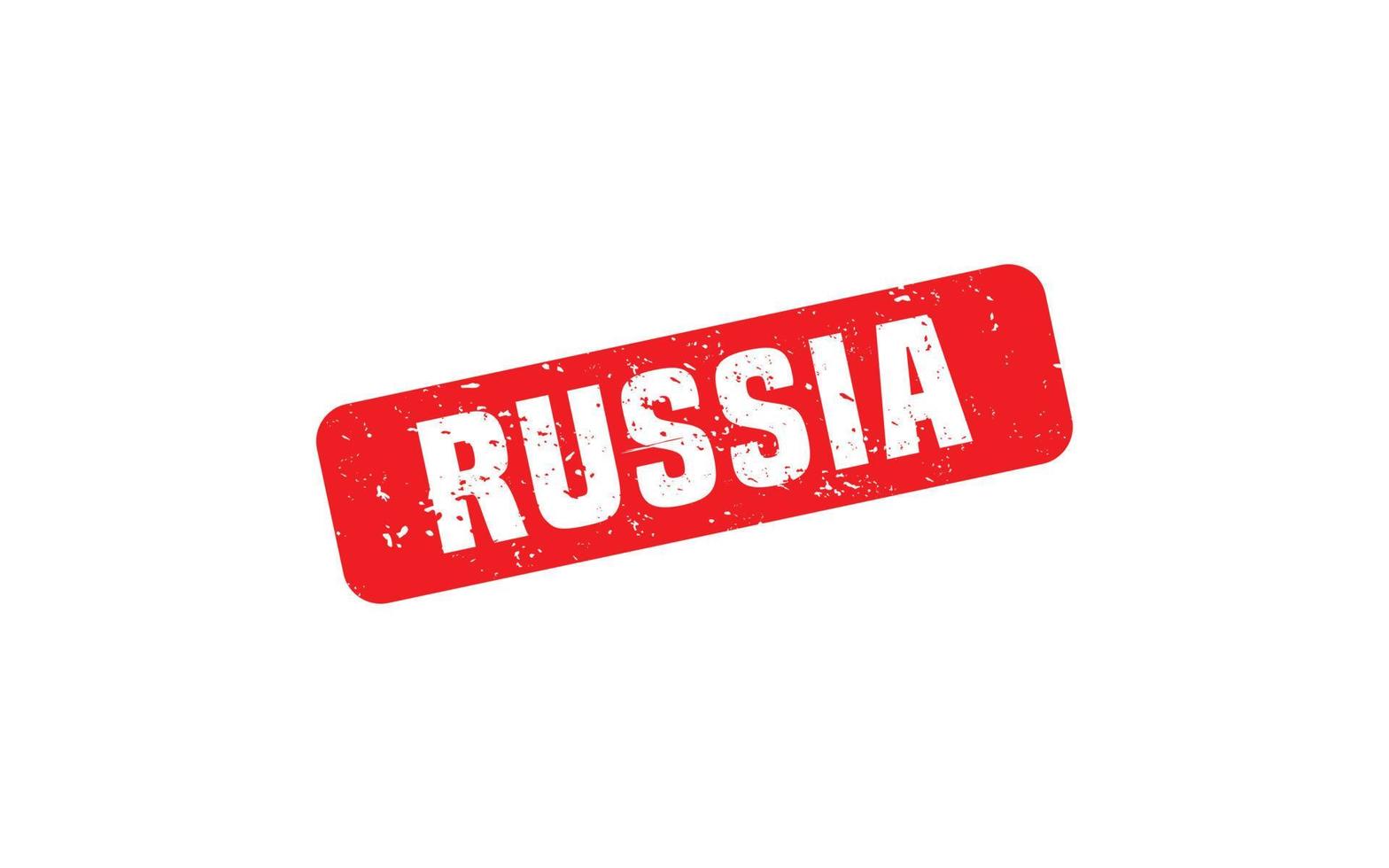 Rusland postzegel rubber met grunge stijl Aan wit achtergrond vector