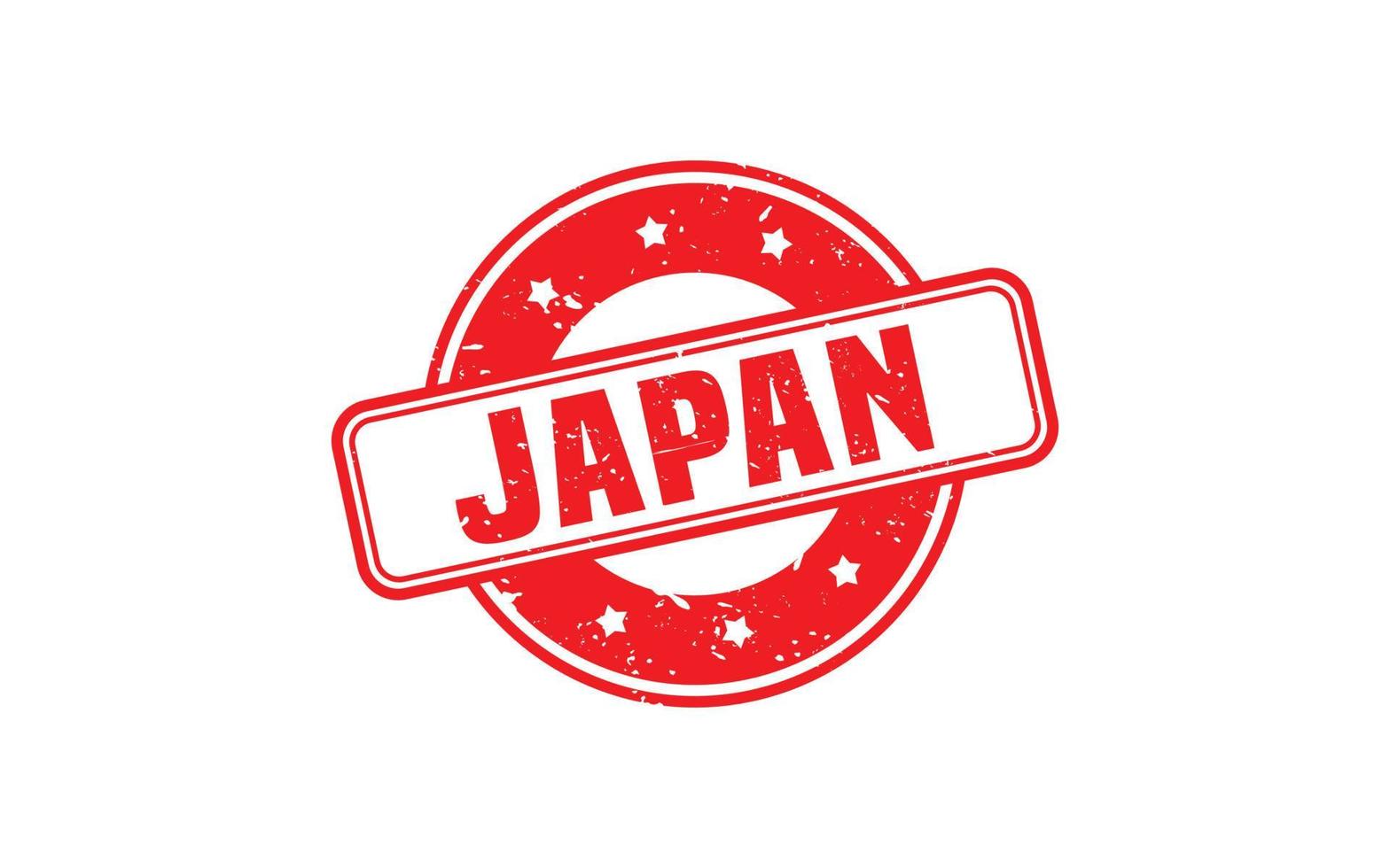 Japan postzegel rubber met grunge stijl Aan wit achtergrond vector