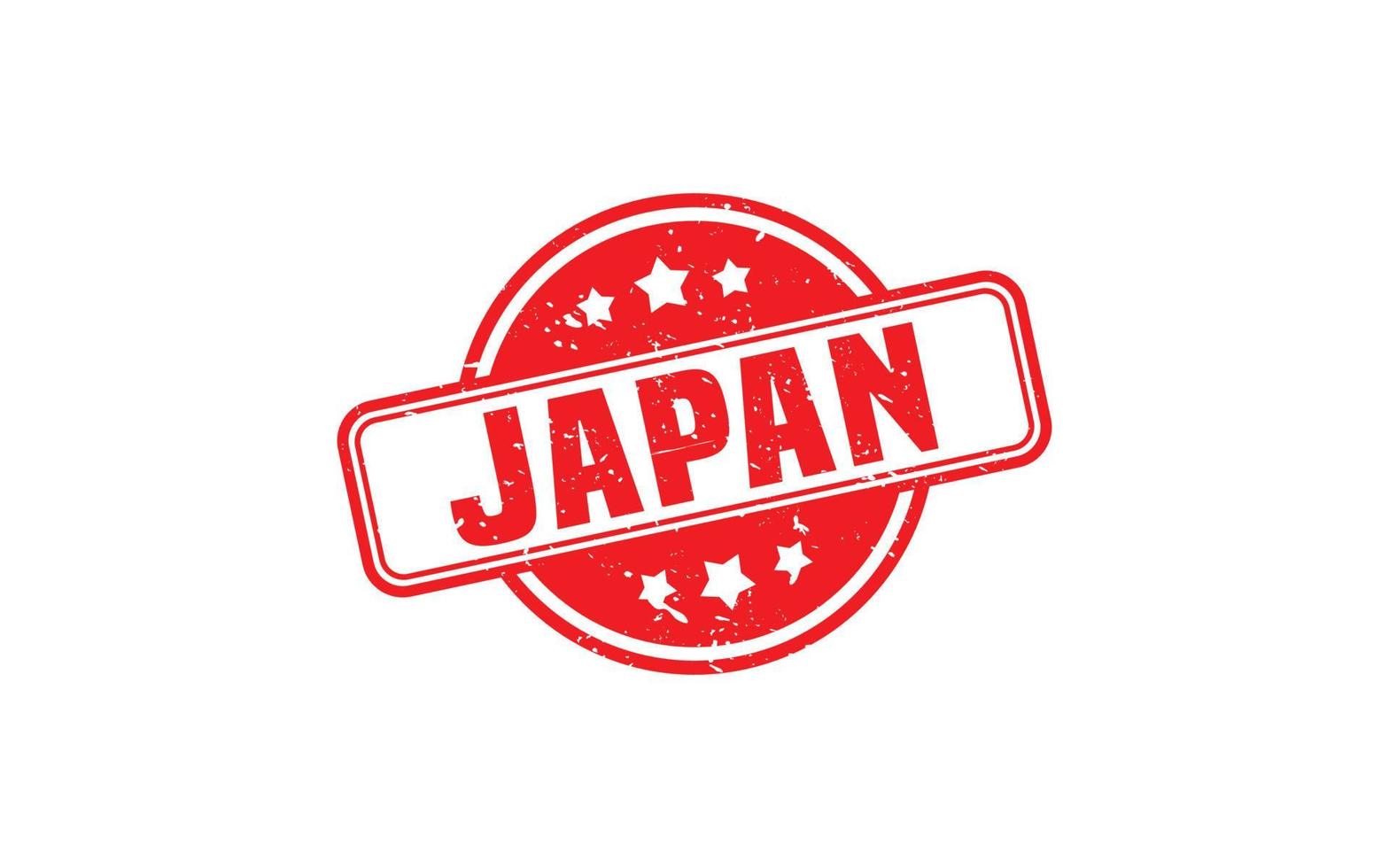 Japan postzegel rubber met grunge stijl Aan wit achtergrond vector