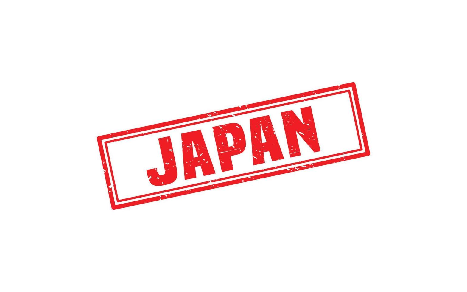 Japan postzegel rubber met grunge stijl Aan wit achtergrond vector