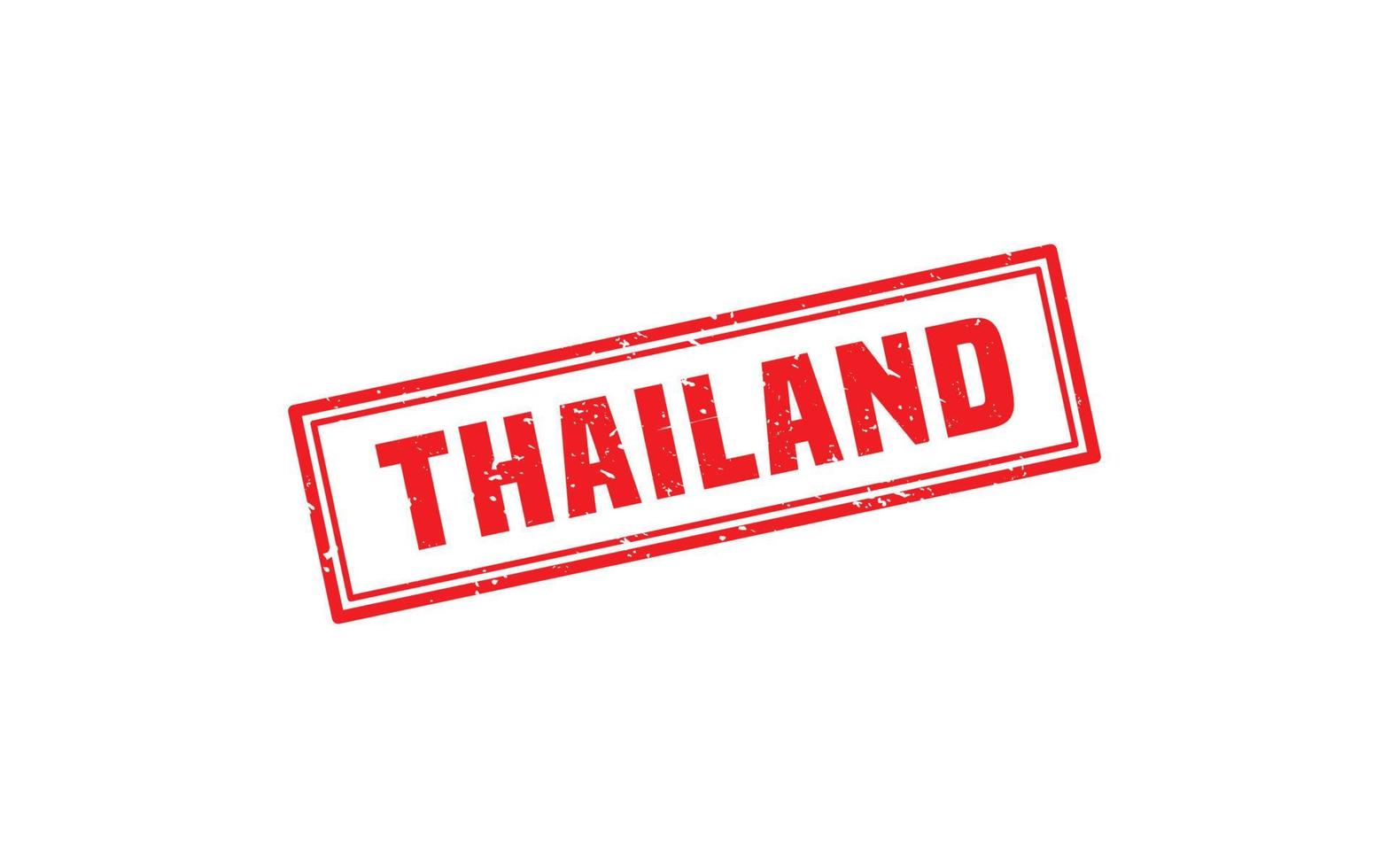 Thailand rubber postzegel met grunge stijl Aan wit achtergrond vector