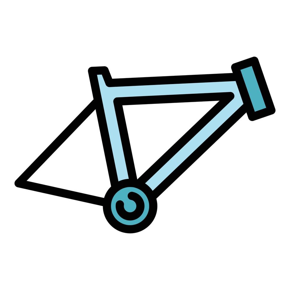 fiets reparatie kader icoon kleur schets vector