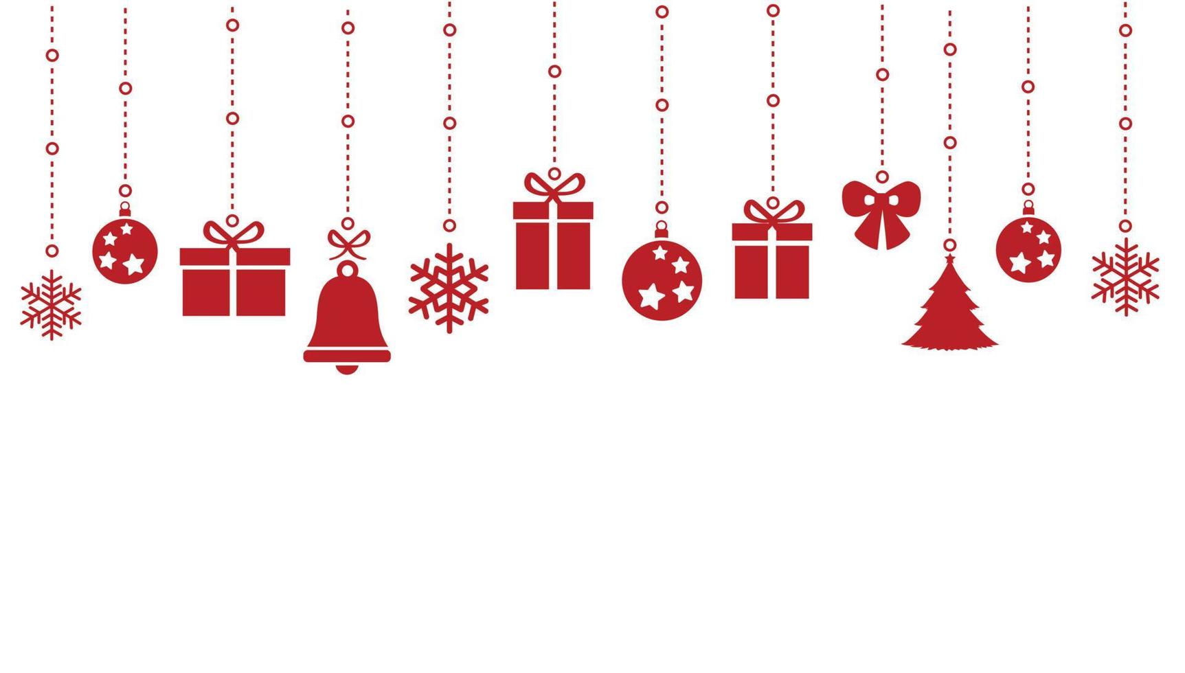 Kerstmis ornament hangende vector illustratie