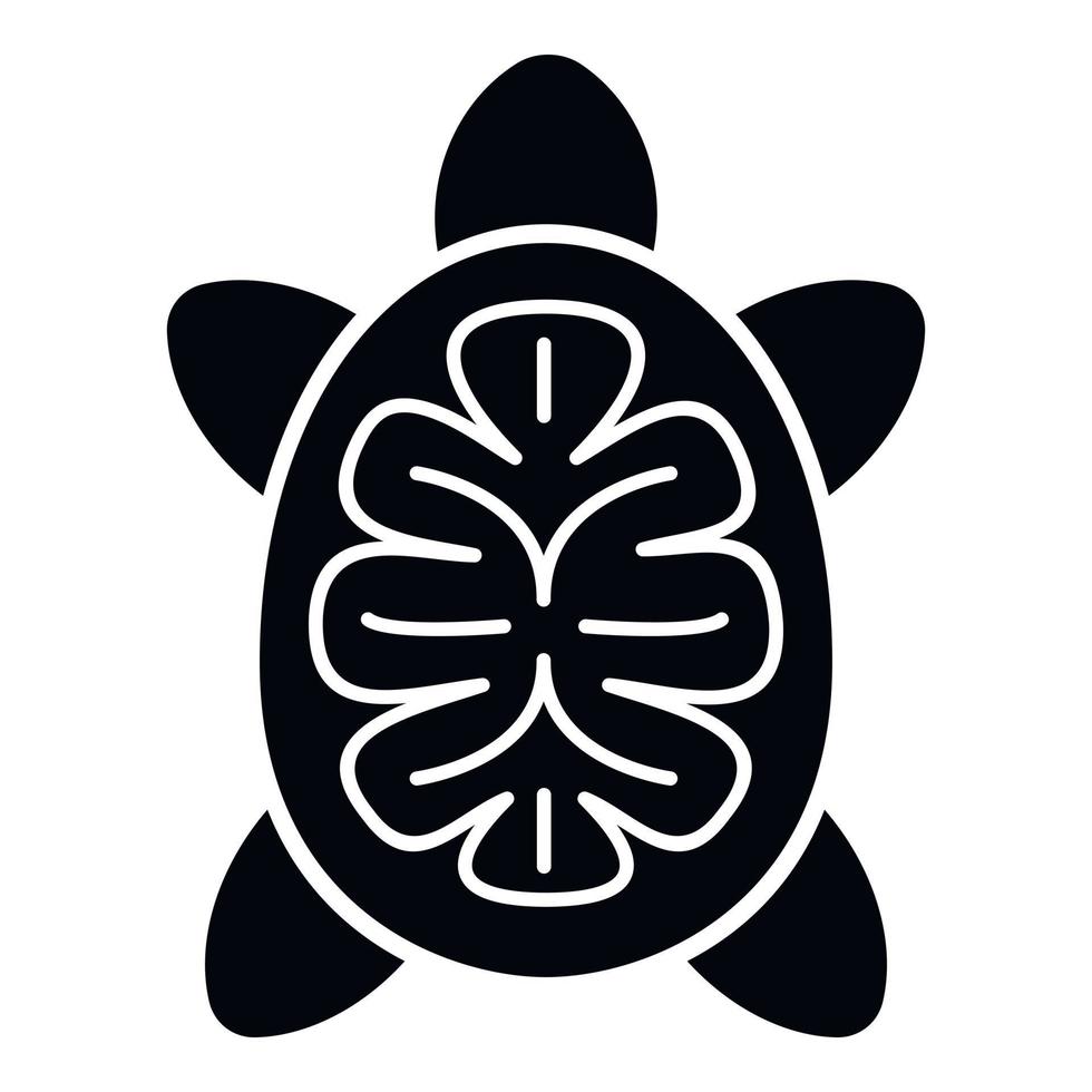 schildpad icoon, gemakkelijk stijl vector