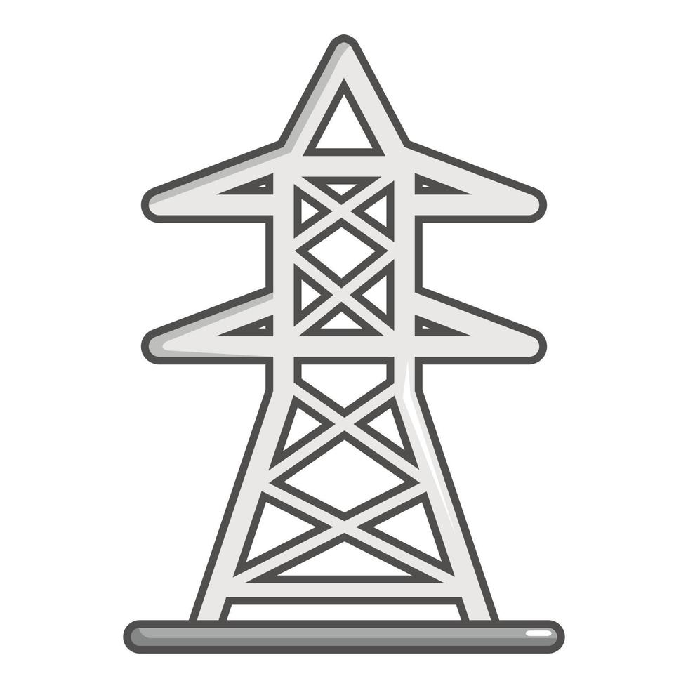 elektrisch toren icoon, tekenfilm stijl vector