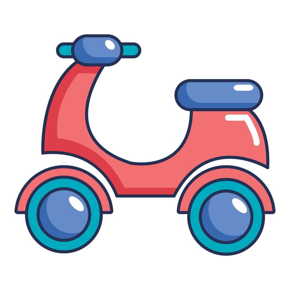 scooter icoon, tekenfilm stijl vector