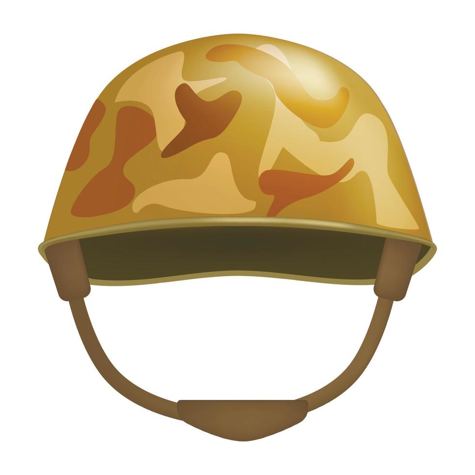 khaki helm model, realistisch stijl vector