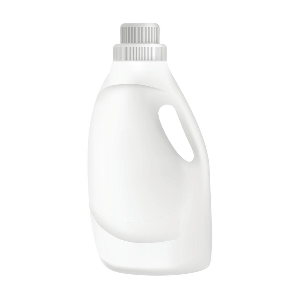 wit plastic fles wasmiddel model, realistisch stijl vector