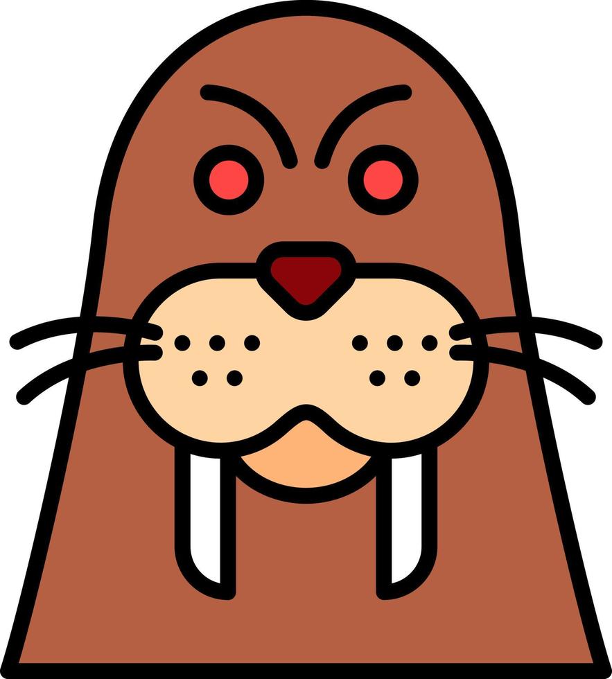 walrus creatief icoon ontwerp vector