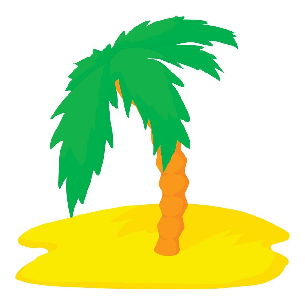 palm boom icoon, tekenfilm stijl vector