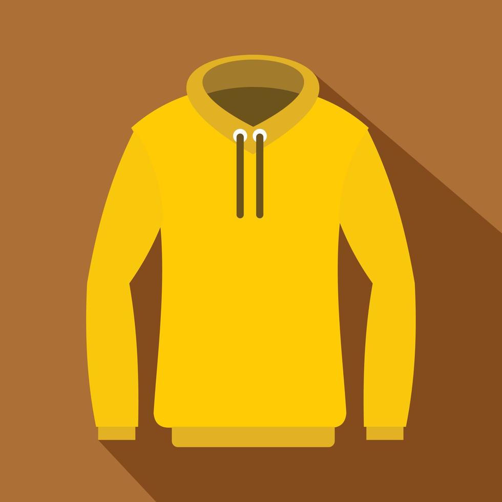 hoody icoon, vlak stijl vector