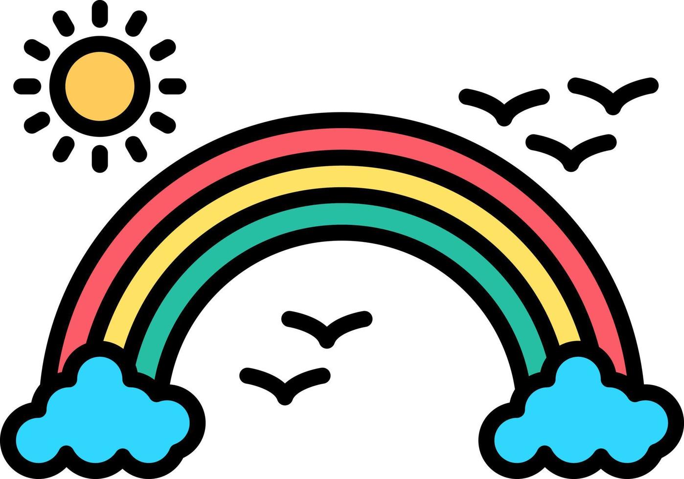 regenboog creatief icoon ontwerp vector