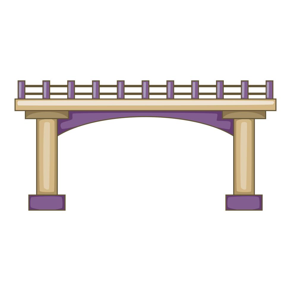 brug icoon, tekenfilm stijl vector