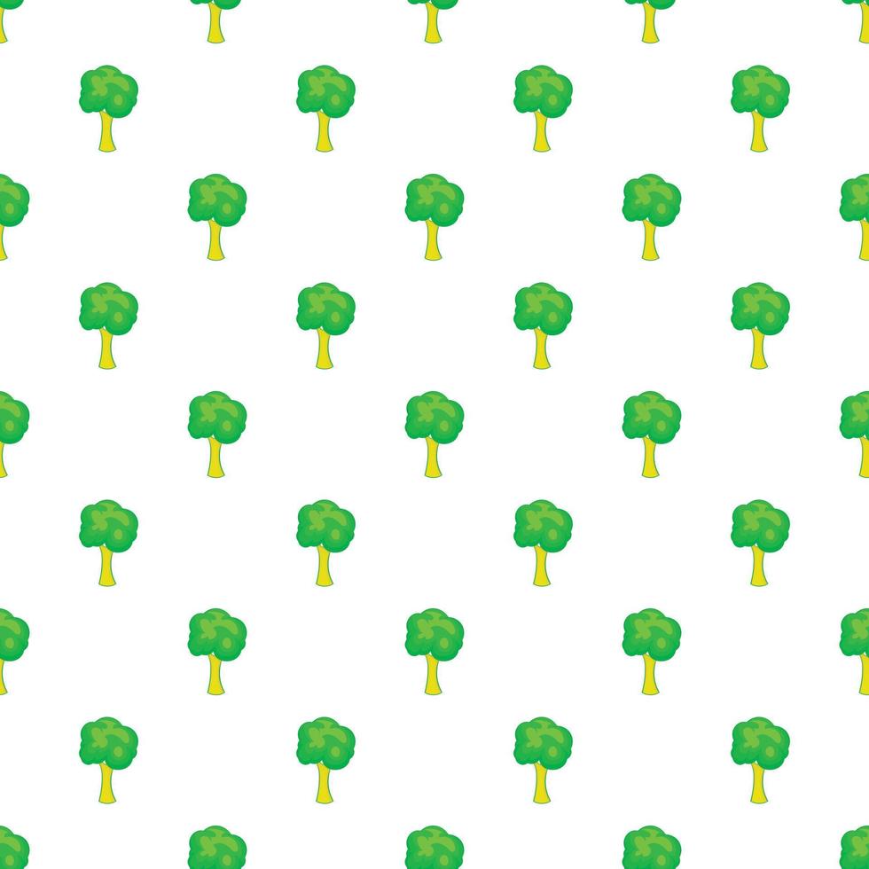 groen boom patroon, tekenfilm stijl vector