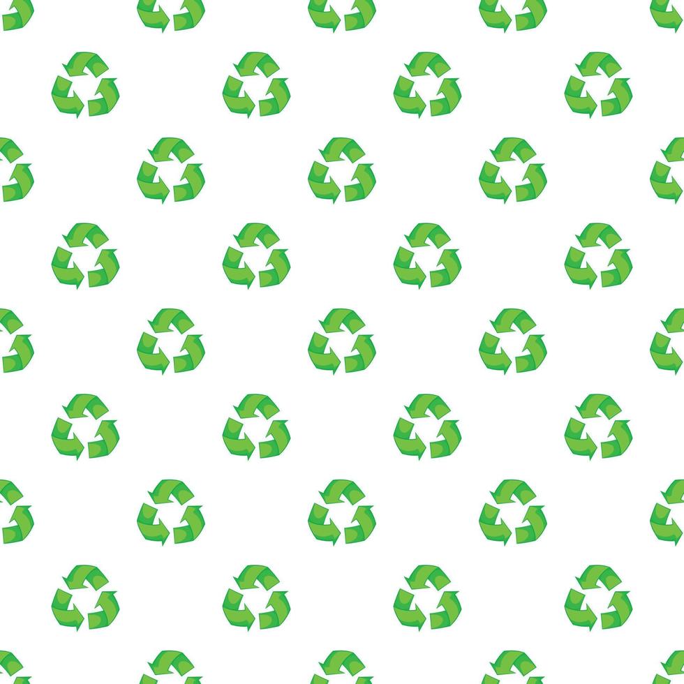 recycling patroon, tekenfilm stijl vector