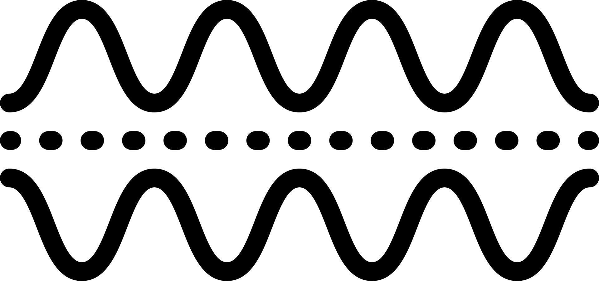 lijn icoon voor frequenties vector