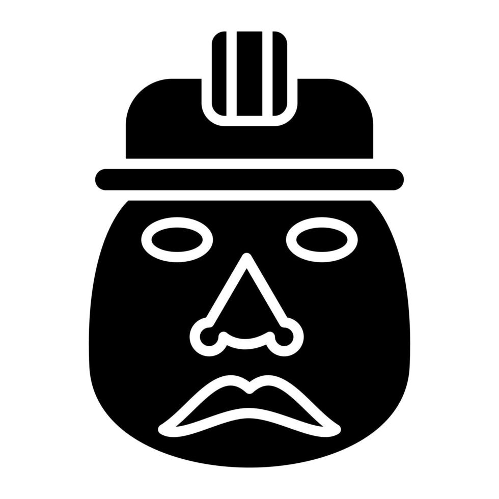 olmec glyph icoon vector