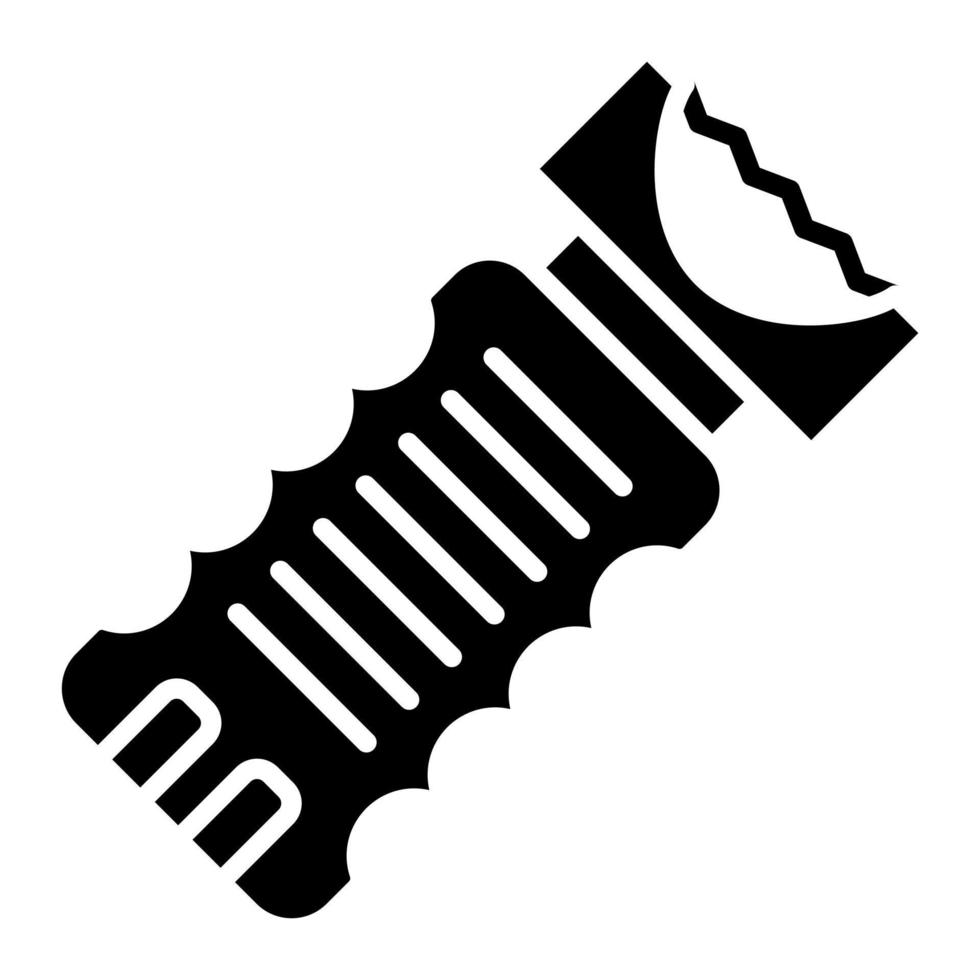 taser glyph-pictogram vector
