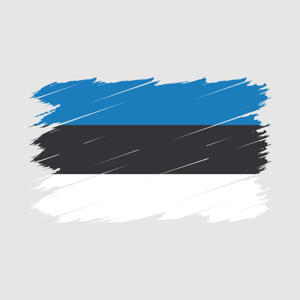 estland vlag borstel vector