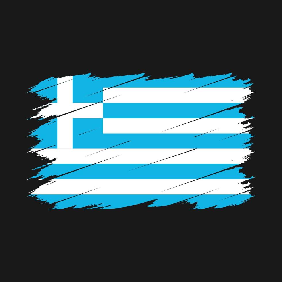 griekse vlag borstel vector