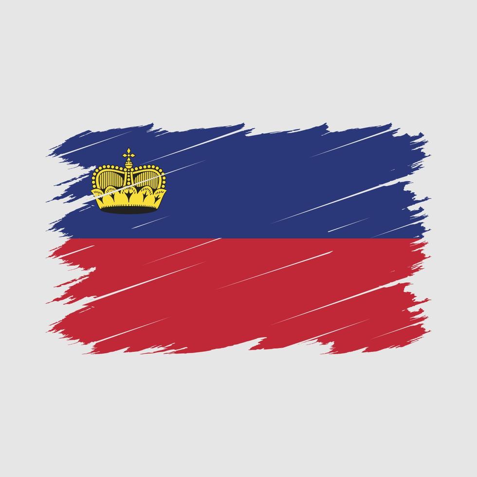 Liechtensteinse vlagborstel vector